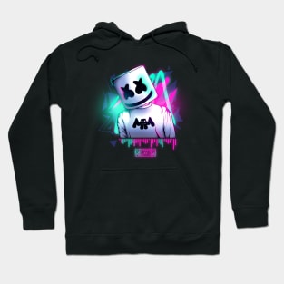 Marshmello \\ neon sound Hoodie